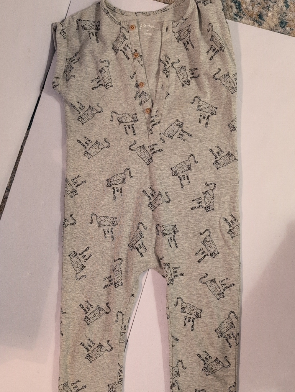 Baby/Toddler One-Piece Romper with Cat Print